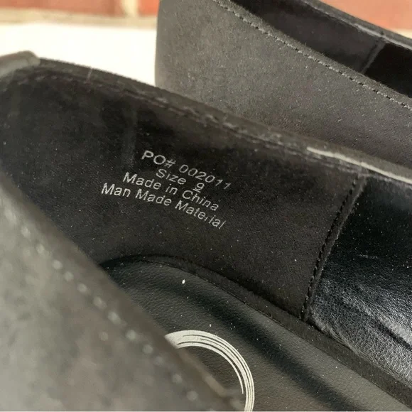 Journee Collection Womens Justine Black Slip On Block Heel Loafers Size US 9 M - Picture 3 of 9